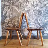 Pair of brutalist chairs 1960