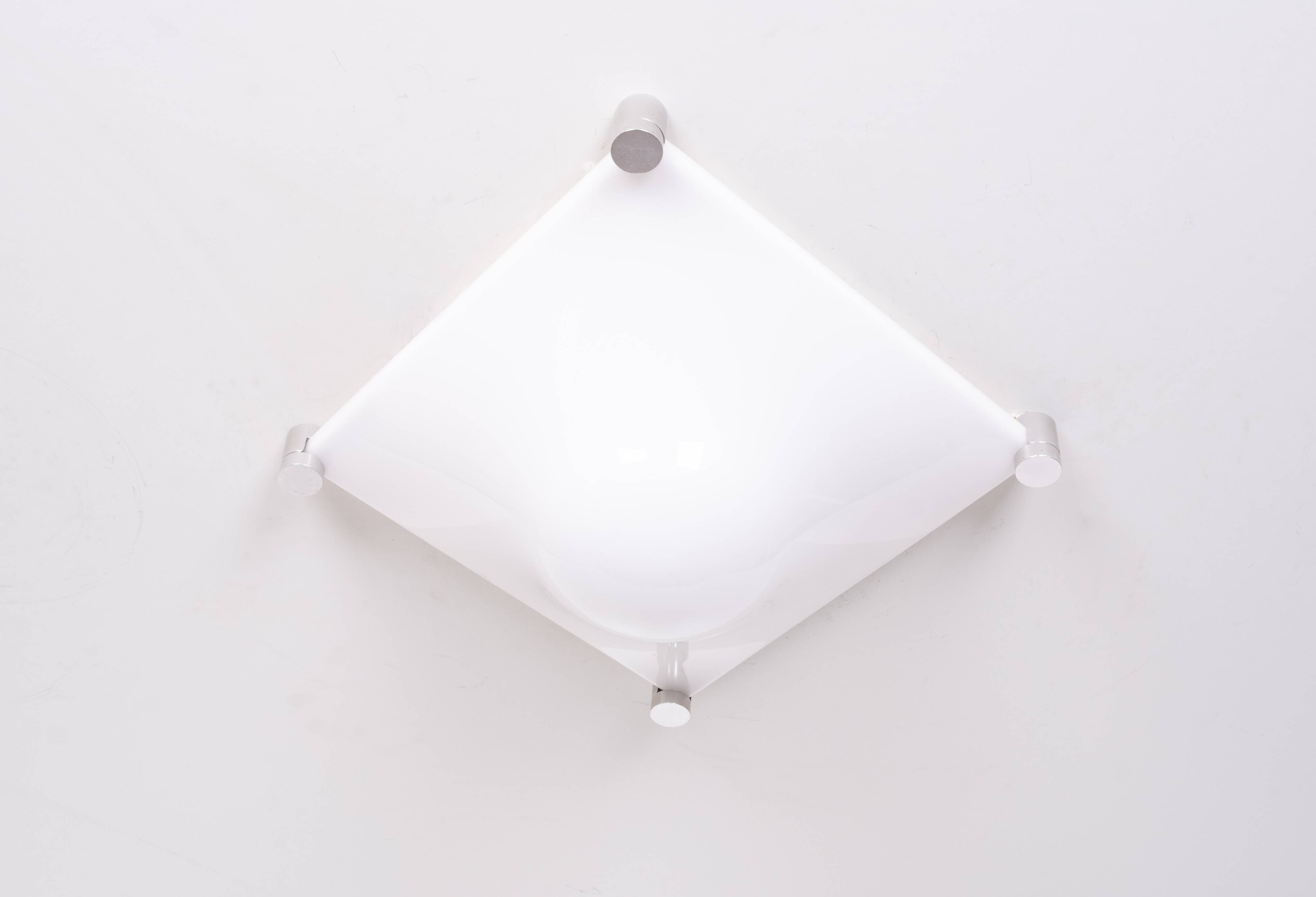 Martinelli Luce Bolla Flush Mount or Wall Lamp 1970s Italy