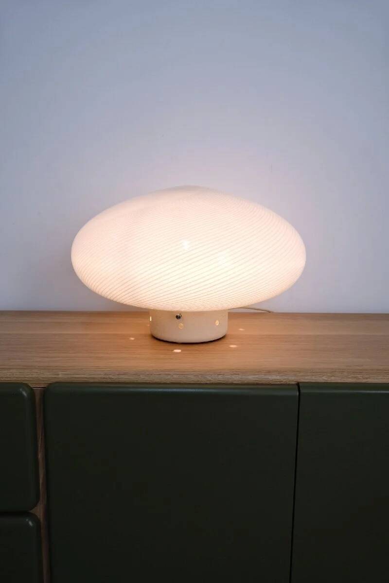 Murano glass table lamp, Italy 1960