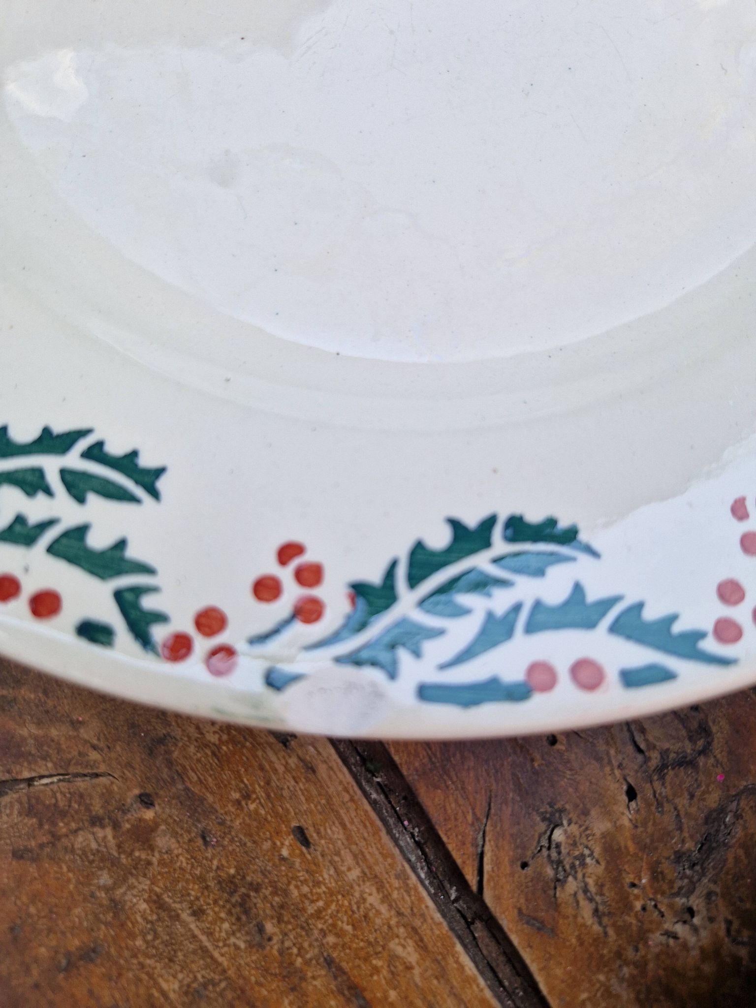 Set of 7 Flat Plates Holly Model HB