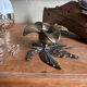 Brass flower candle holder