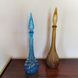 Light blue bubble decanter