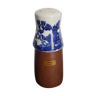 Breton salt shaker in wood and porcelain