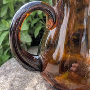 Pichet en verre ambré 60's