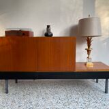 Asymmetrical vintage teak row