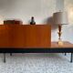 Asymmetrical vintage teak row
