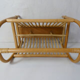 Rattan magazine holder