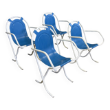 Set of 4 stak-a-baye chairs for Sebel