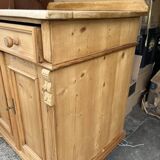 Meuble billot 2 porte en pin