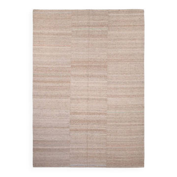 8x11 Bronze & Beige Vintage Kilim Rug, 241x350Cm