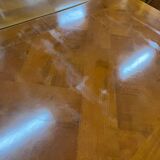 Louis XV extendable cherry dining table