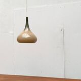 Mid-century Danish glass tulip pendant lamp by Nordisk Solar and Holmegaard, 1960s.