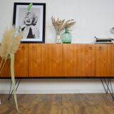 Scandinavian teak and metal sideboard