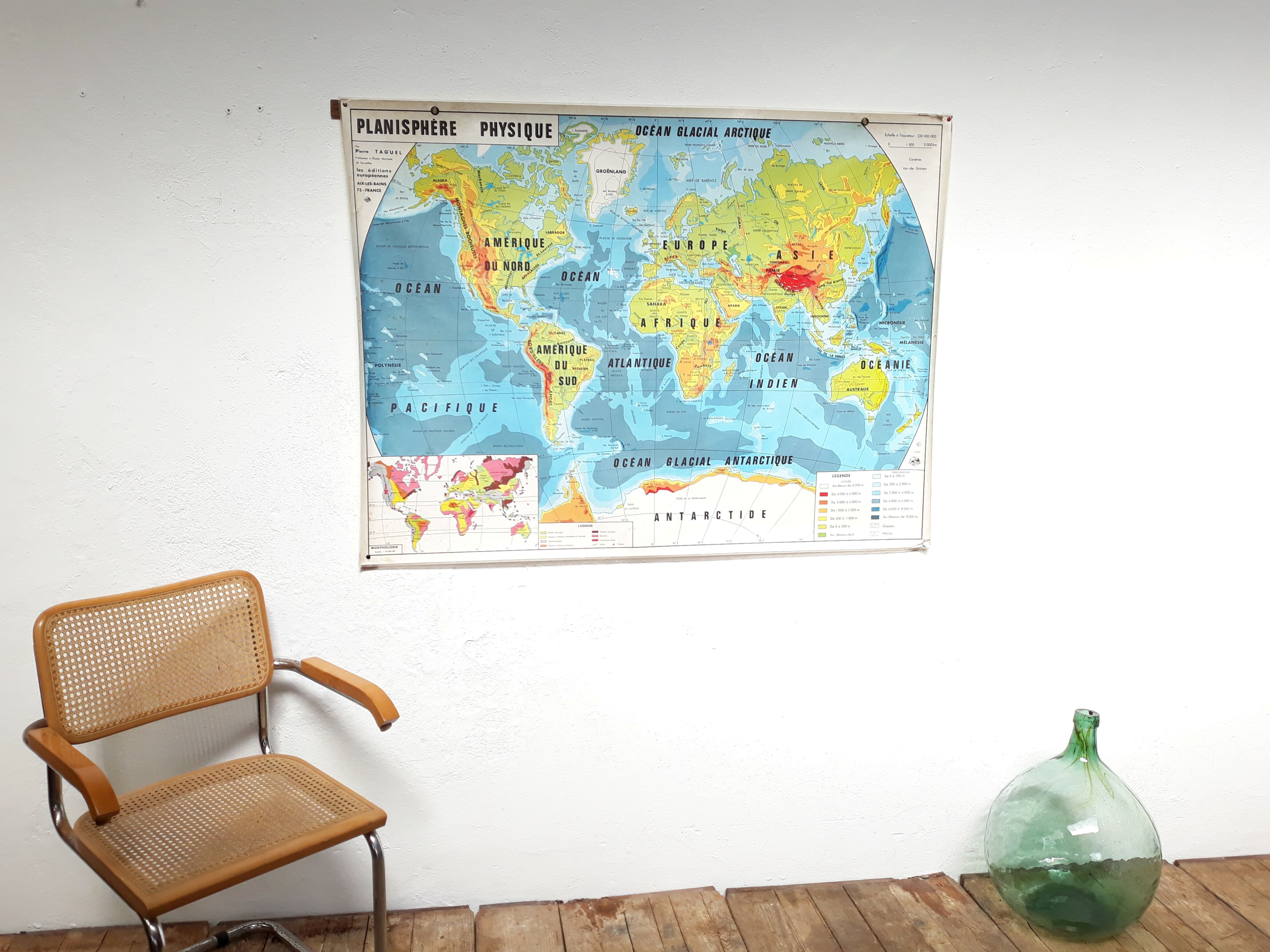 Vintage school map 1969