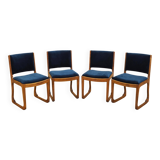 Set of four beech chairs, Danish design, 1950s, designer: Holger Jacobsen,