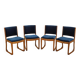 Set of four beech chairs, Danish design, 1950s, designer: Holger Jacobsen,
