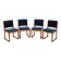 Set of four beech chairs, Danish design, 1950s, designer: Holger Jacobsen,