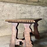 Brutalist oak coffee table 1940-50