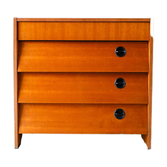 Teak veneer shoe cabinet, Mid-Century, Design 1960