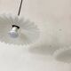 Large pair of wavy glass pendants