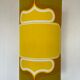 Table lamp lampshade vintage fabric Sirius pattern