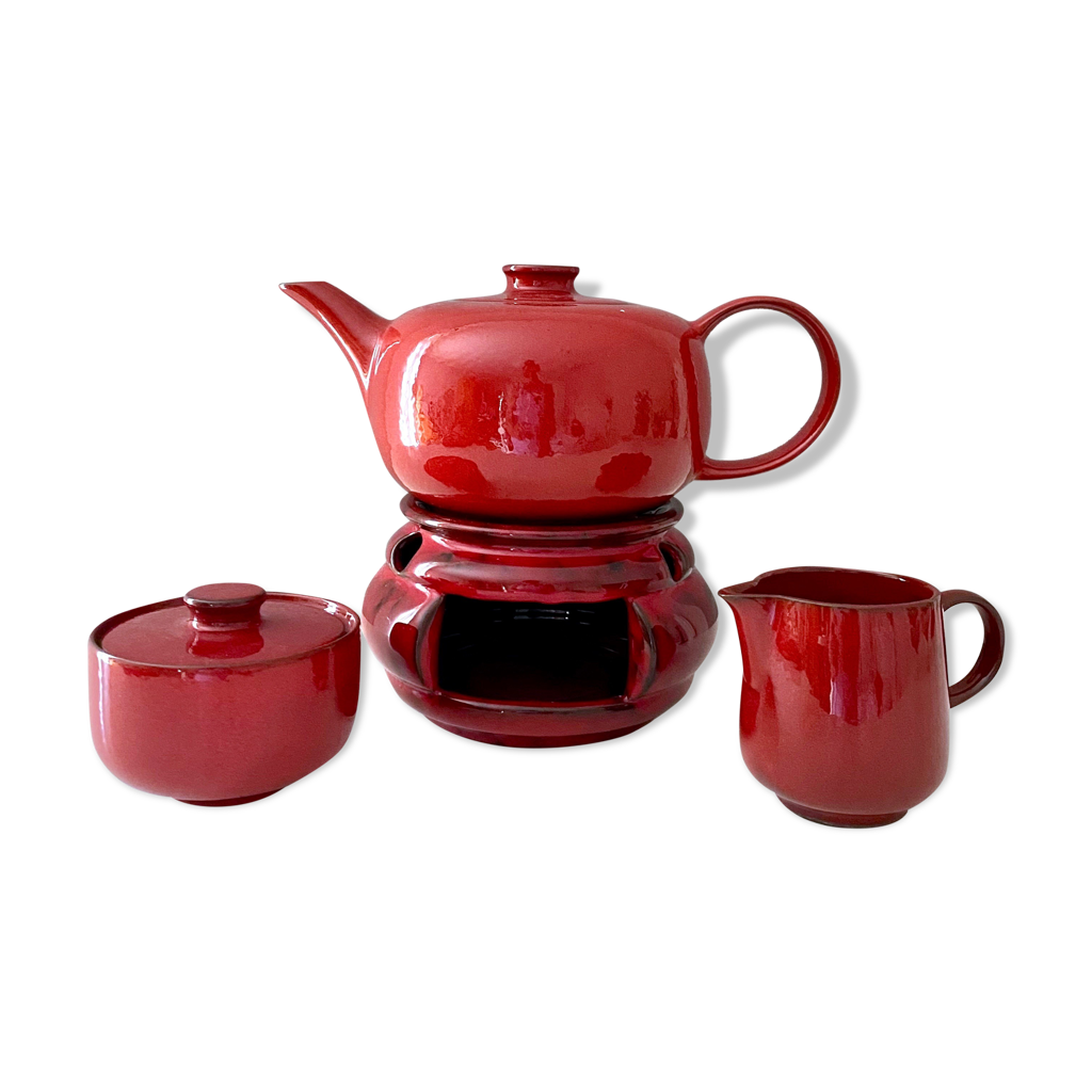 Melitta Ceracron tea set, teapot with warmer, Germany 70's | Selency