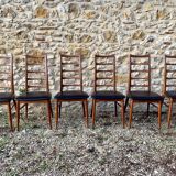 Set of 6 Scandinavian chairs in Teak "Lis" by Niels Koefoed, Circa 60's