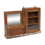 Miroir de barbier art deco piece d'origine Inde 49x10x36cm