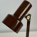 Table lamp in brown lacquered metal, of Danish design from the 1970s