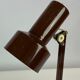 Table lamp in brown lacquered metal, of Danish design from the 1970s