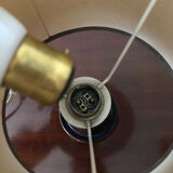 Table lamp wood and jute