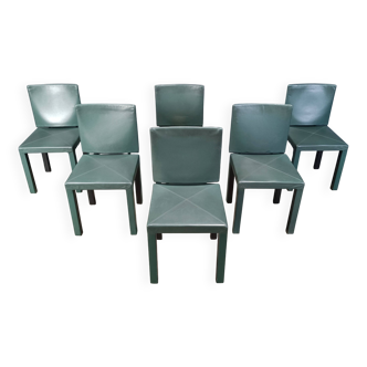 Ensemble de 6 chaises de salle à manger Arcadia par Paolo Piva pour B&b Italia