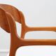 Fauteuil Baumann Traineau -Restauré - Tissu, mousse & sangles : neuf