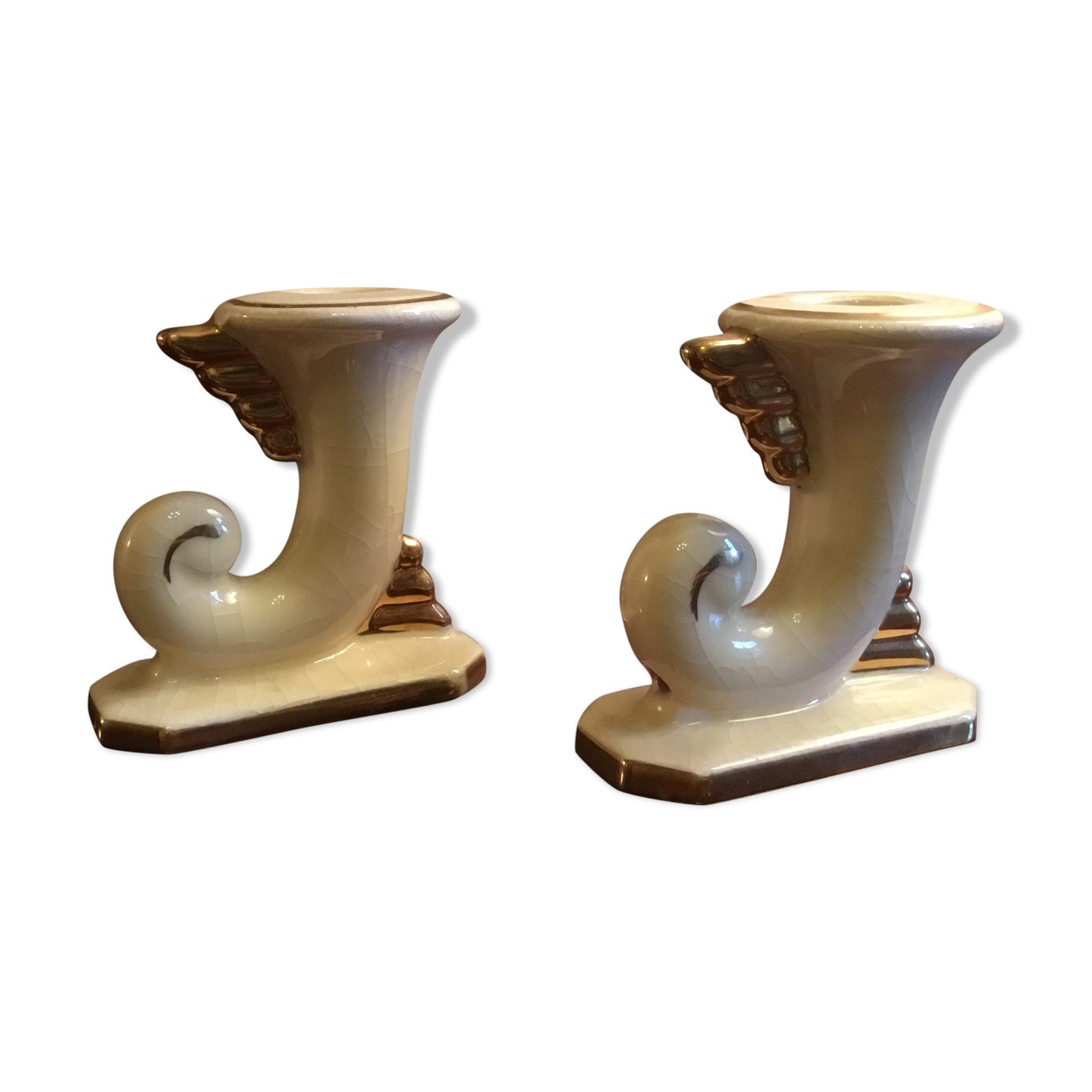 Art Deco candlesticks