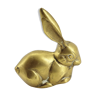 Brass rabbit statue