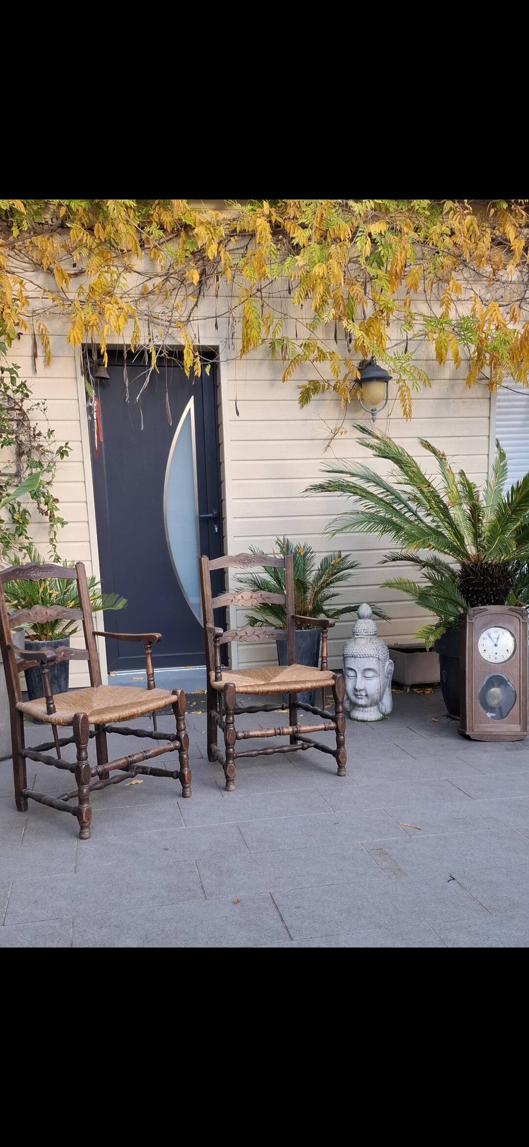 Paire de fauteuil campagnard