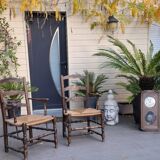 Paire de fauteuil campagnard