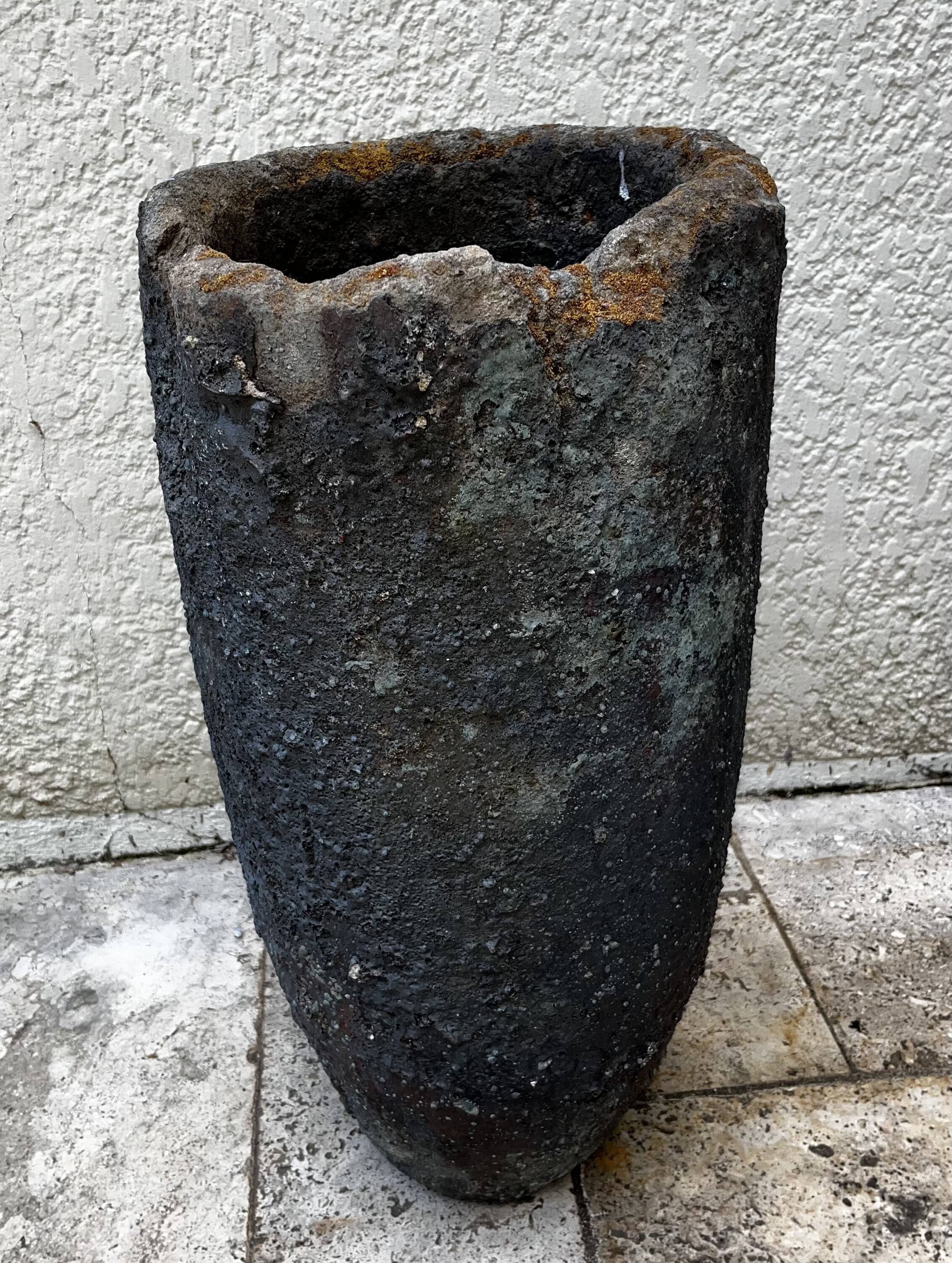Large cast iron pot
