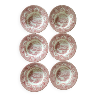 English porcelain soup plates