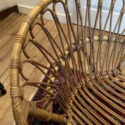Pair of vintage rattan armchairs – 60s/70s design