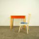 Children's vintage desk with chair, beech and formica, 60s
