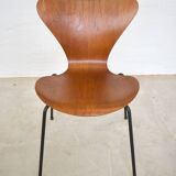 Teak 3107 Dining Chairs by Arne Jacobsen for Fritz Hansen, Set Of 3
