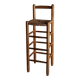 Rustic rush seat bar stool | France | 1960s