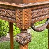 Louis XVI style walnut bedside table