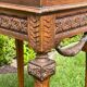 Louis XVI style walnut bedside table