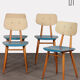 Suite of 4 vintage chairs published by Ton, 1960