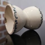 Vintage blue earthenware egg cup