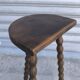 Turned wooden tripod stool