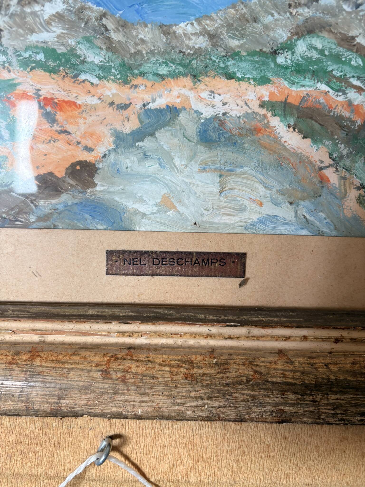 Oil Painting Acrylic Impressionism Tree Field Landscape Mountain