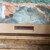 Oil Painting Acrylic Impressionism Tree Field Landscape Mountain